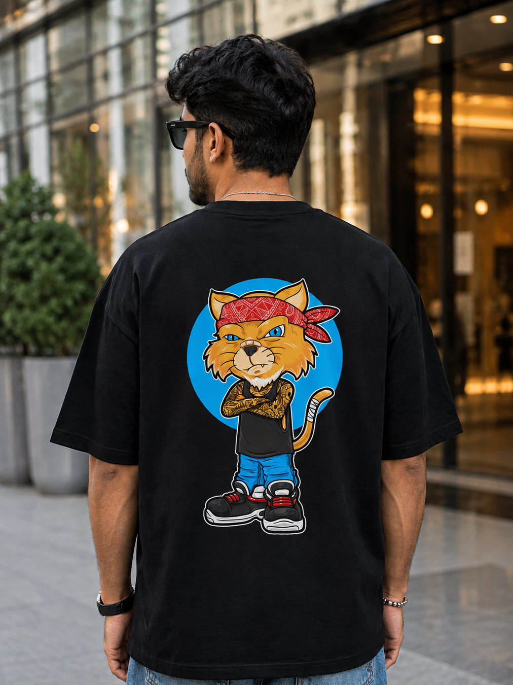 OVERSIZED - GANGSTA CAT