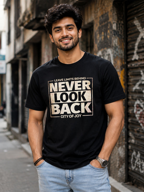 NEVER LOOK BACK ROUND NECK