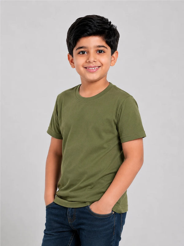 KIDS PLAIN ROUND NECK