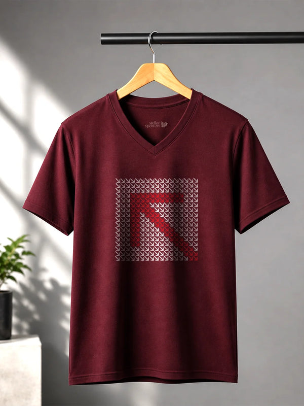 V NECK - RED ARROW