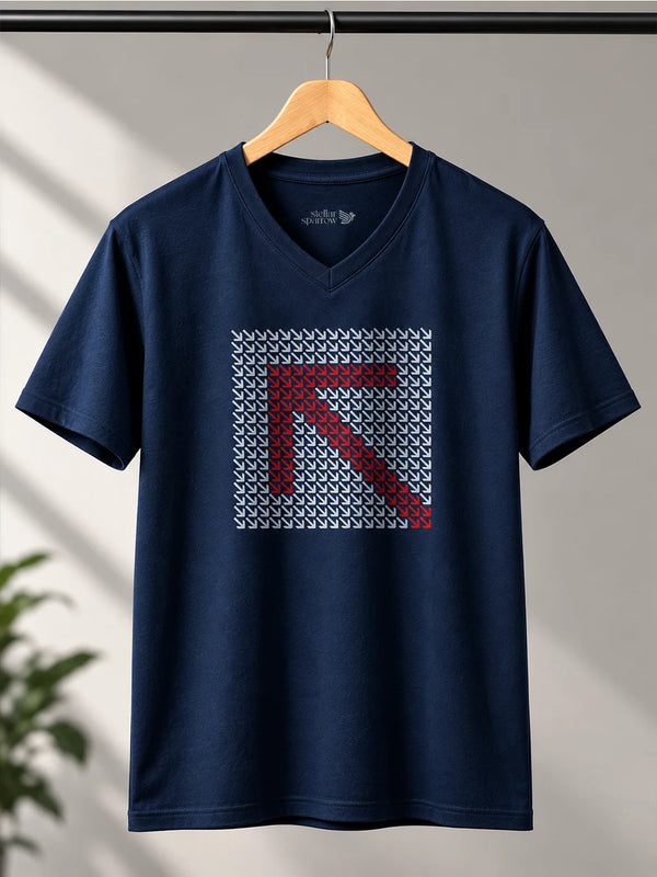 V NECK - RED ARROW