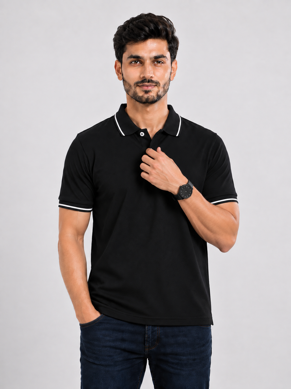 UNISEX TIPPING POLO T-SHIRT