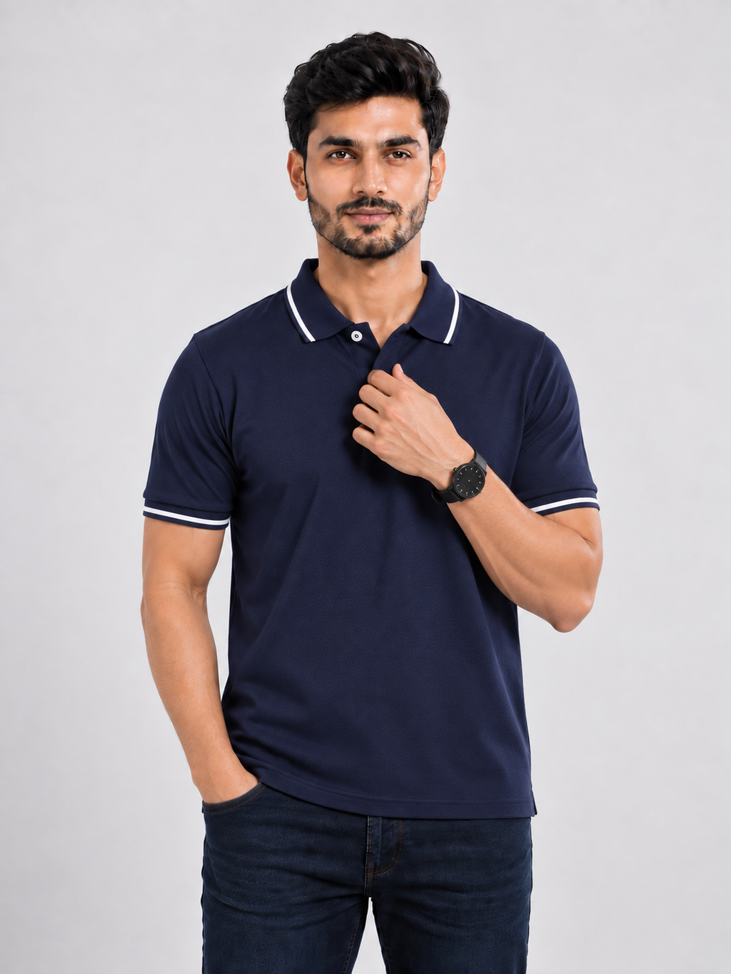 UNISEX TIPPING POLO T-SHIRT