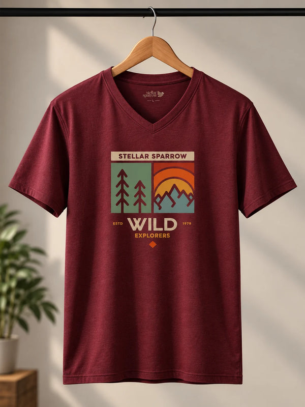 V NECK - Wild Explorer