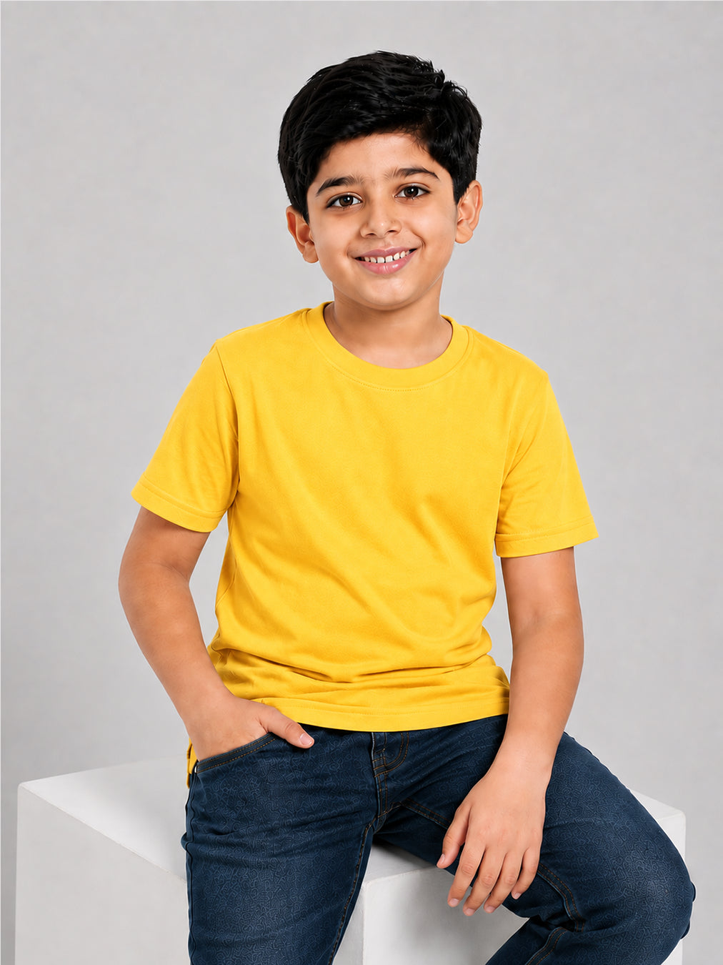 KIDS PLAIN ROUND NECK